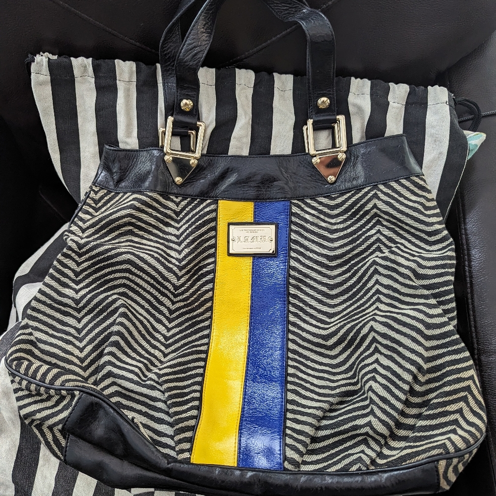 L.A.M.B Zebra Print Shoulder Bag